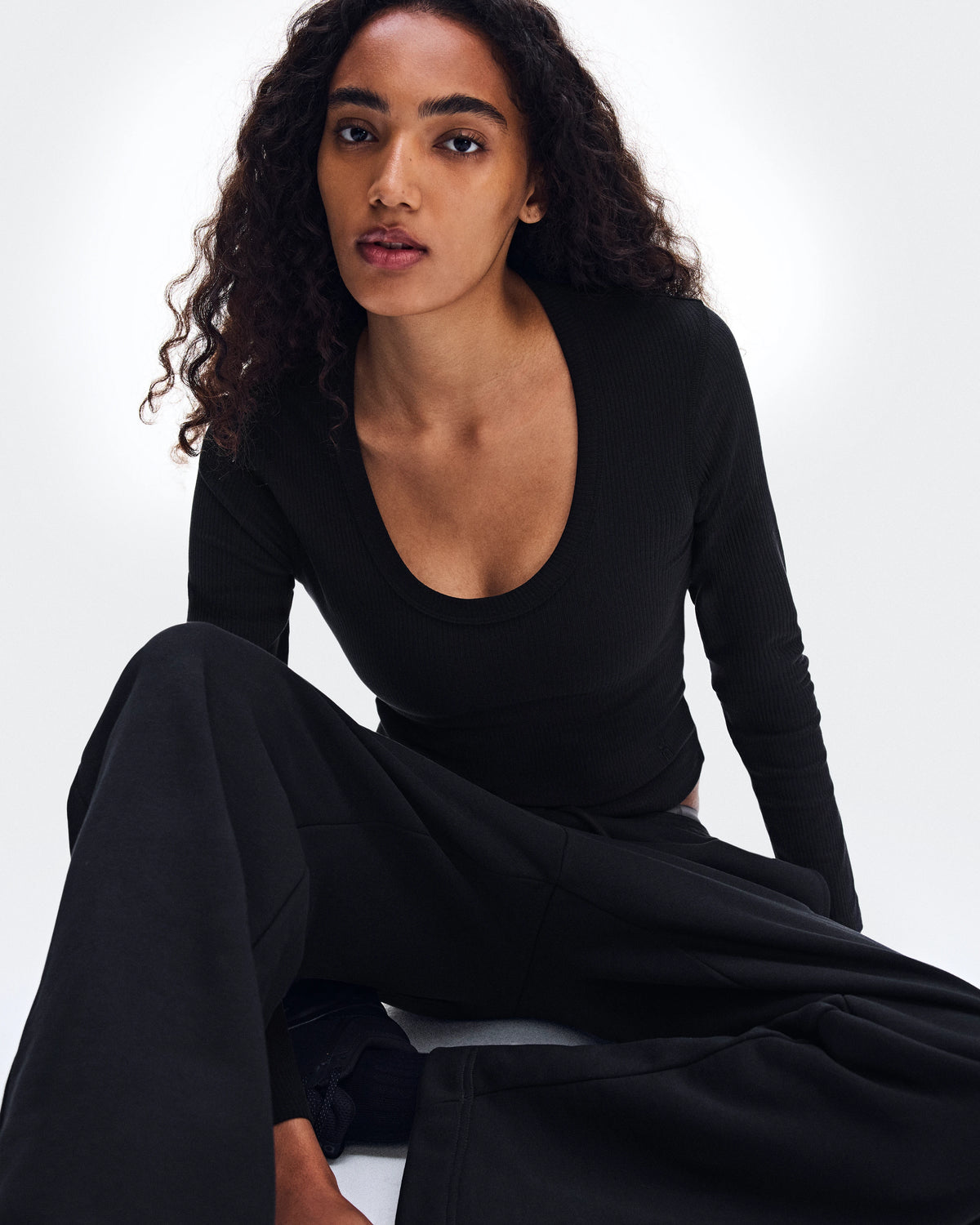 All-Day Ribbed Long-T