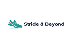 Stride & Beyond 带跑鞋图形的彩色 Logo